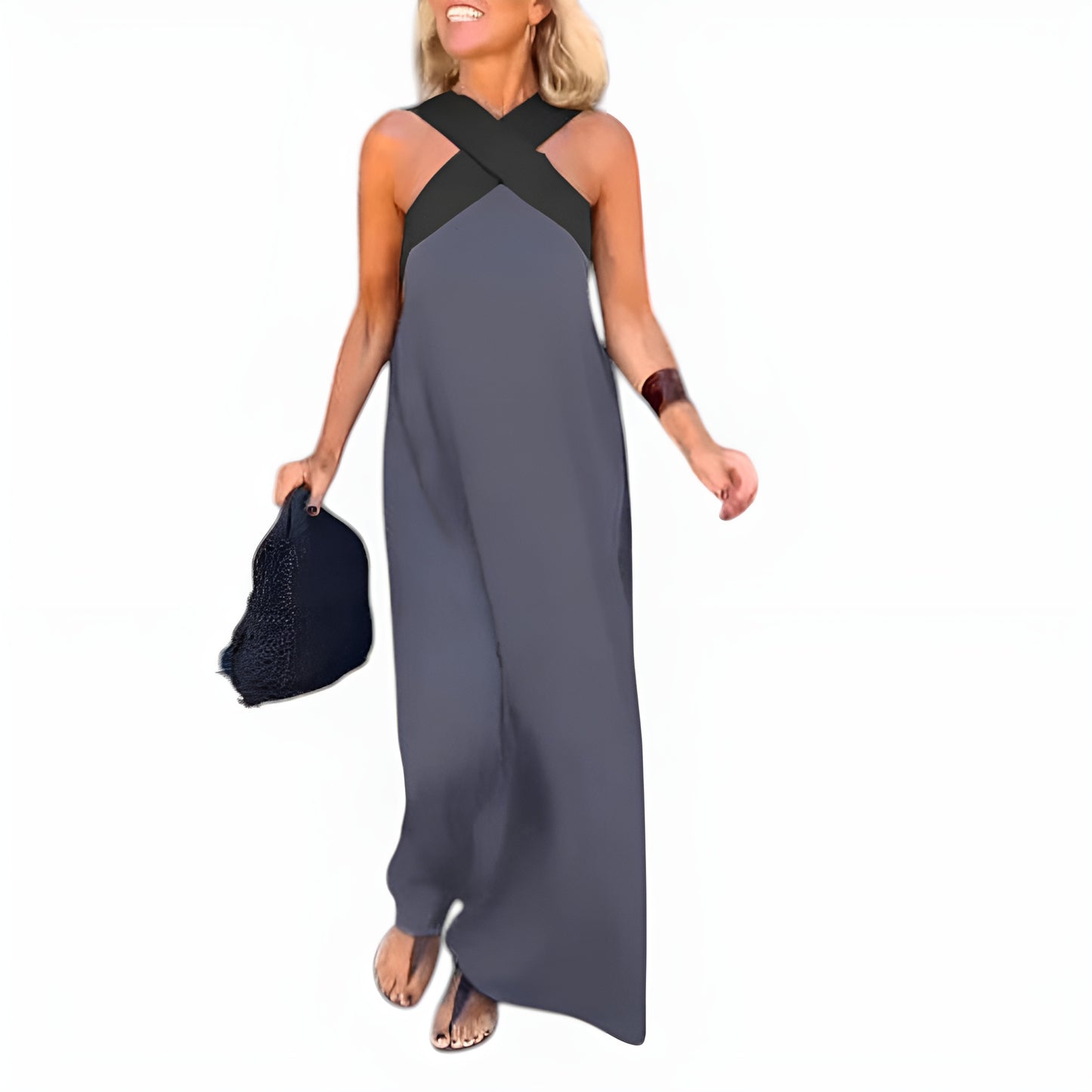 Women's Halter Neck Summer Dress | Maxi