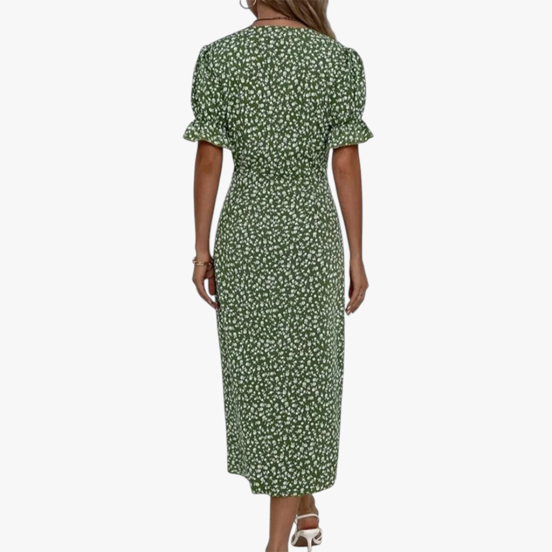 Women’s Floral Wrap Summer Dress | Midi
