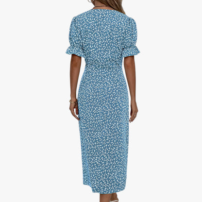 Women’s Floral Wrap Summer Dress | Midi