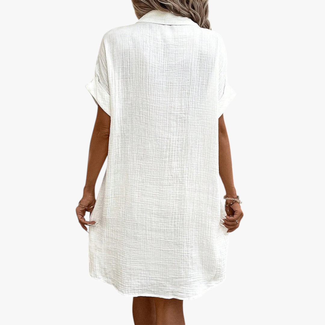Women’s Comfortable Summer Shirt Dress | Midi