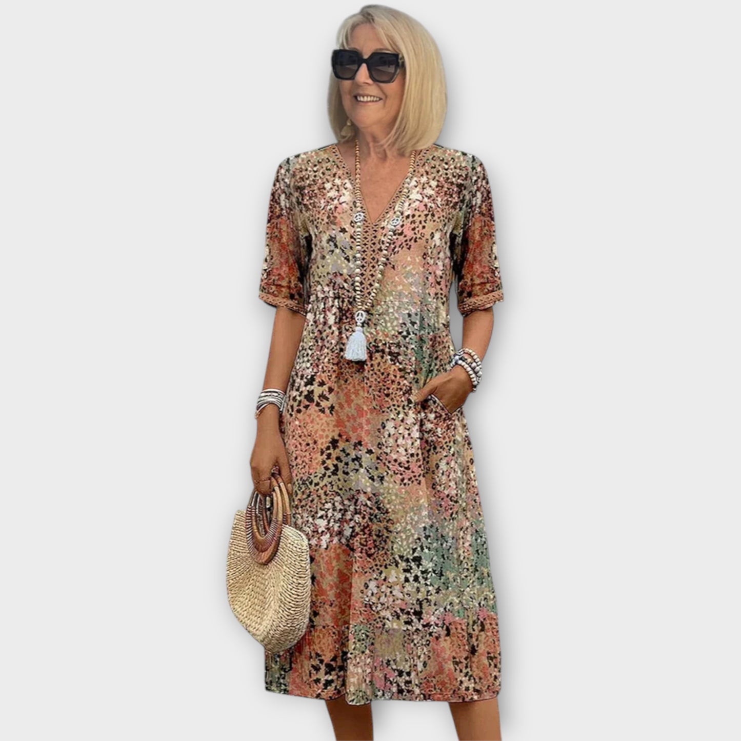 Women’s Casual Boho Dress | Midi