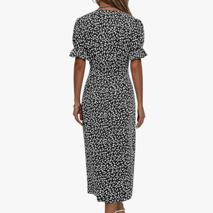 Women’s Floral Wrap Summer Dress | Midi