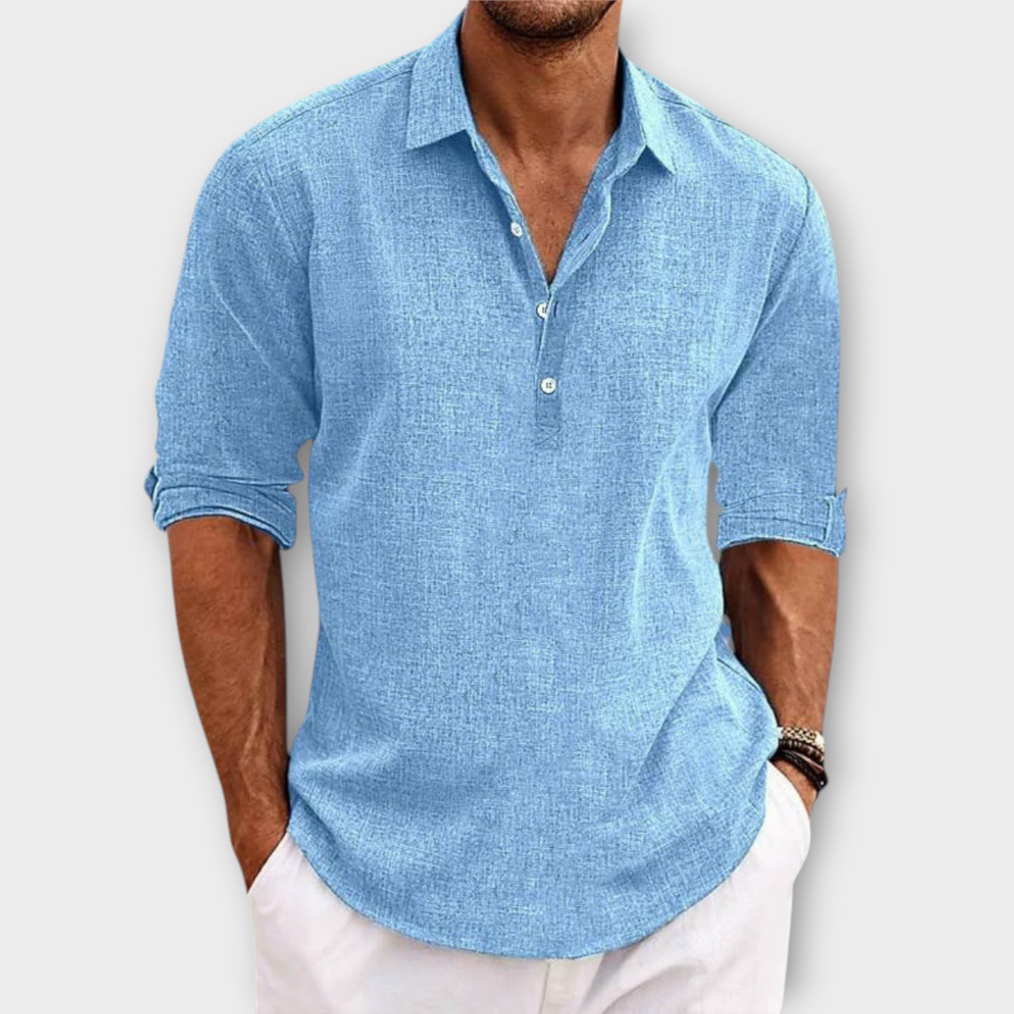 Men’s Casual Summer Shirt | Long Sleeve