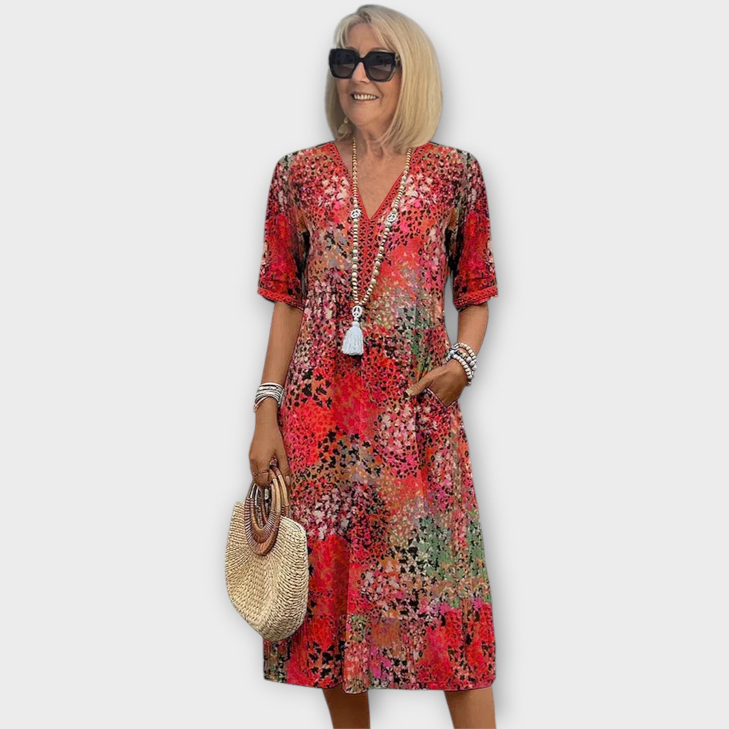 Women’s Casual Boho Dress | Midi