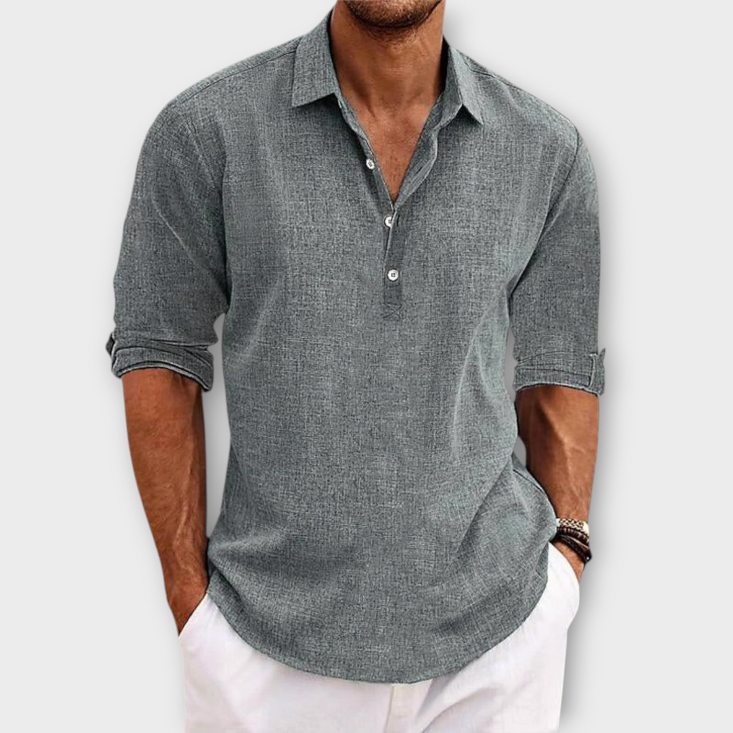 Men’s Casual Summer Shirt | Long Sleeve