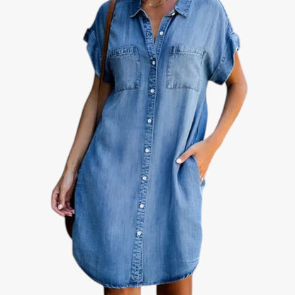 Women’s Denim Shirt Dress | Midi