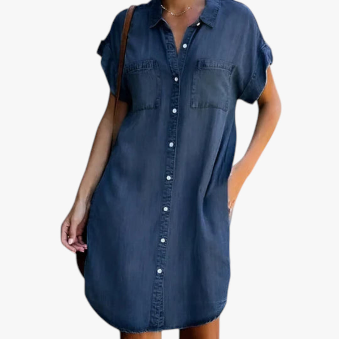 Women’s Denim Shirt Dress | Midi